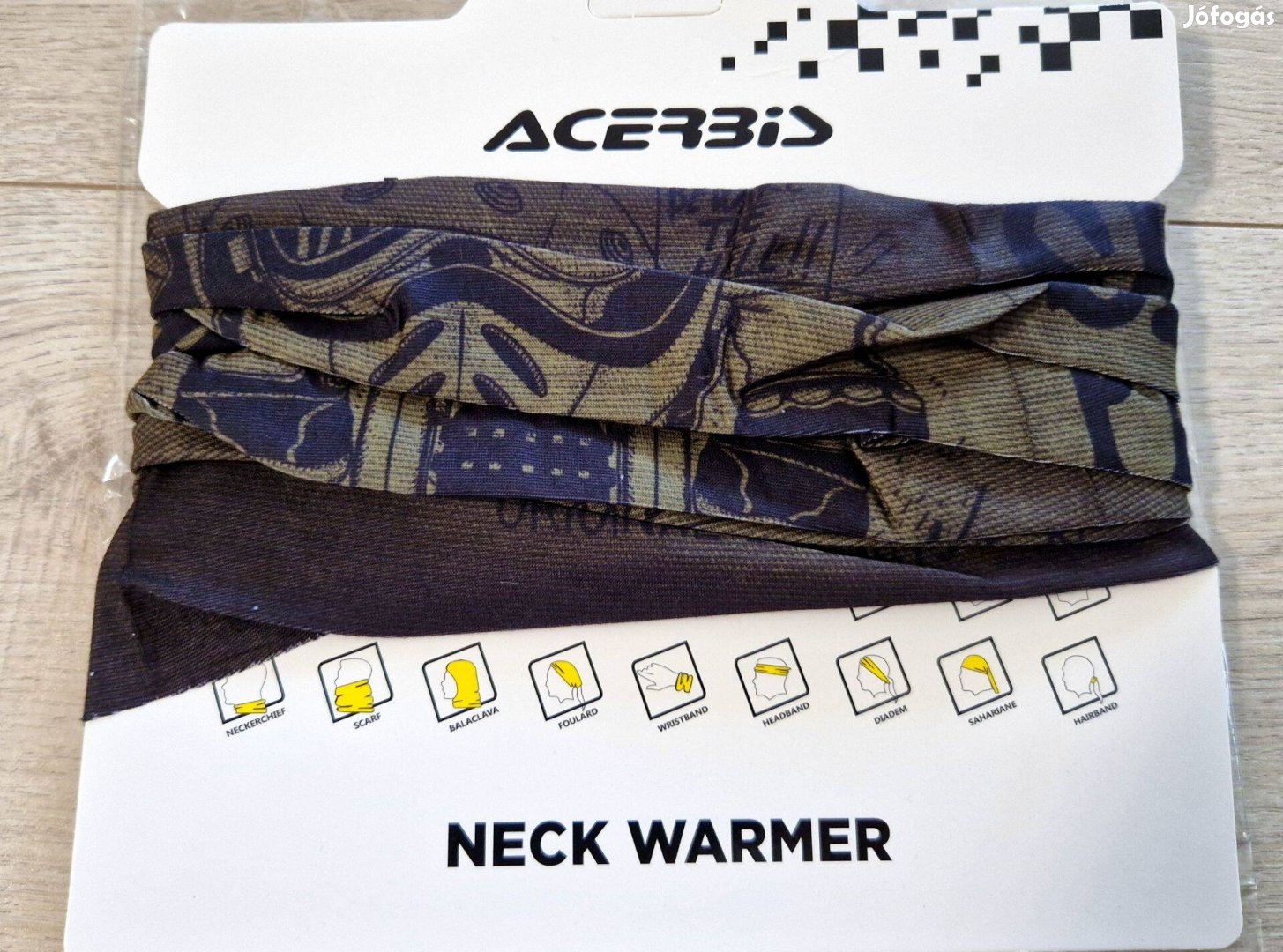 Acerbis enduro cafe racer motoros nyakvédő nyakmelegítő sál fejmaszk