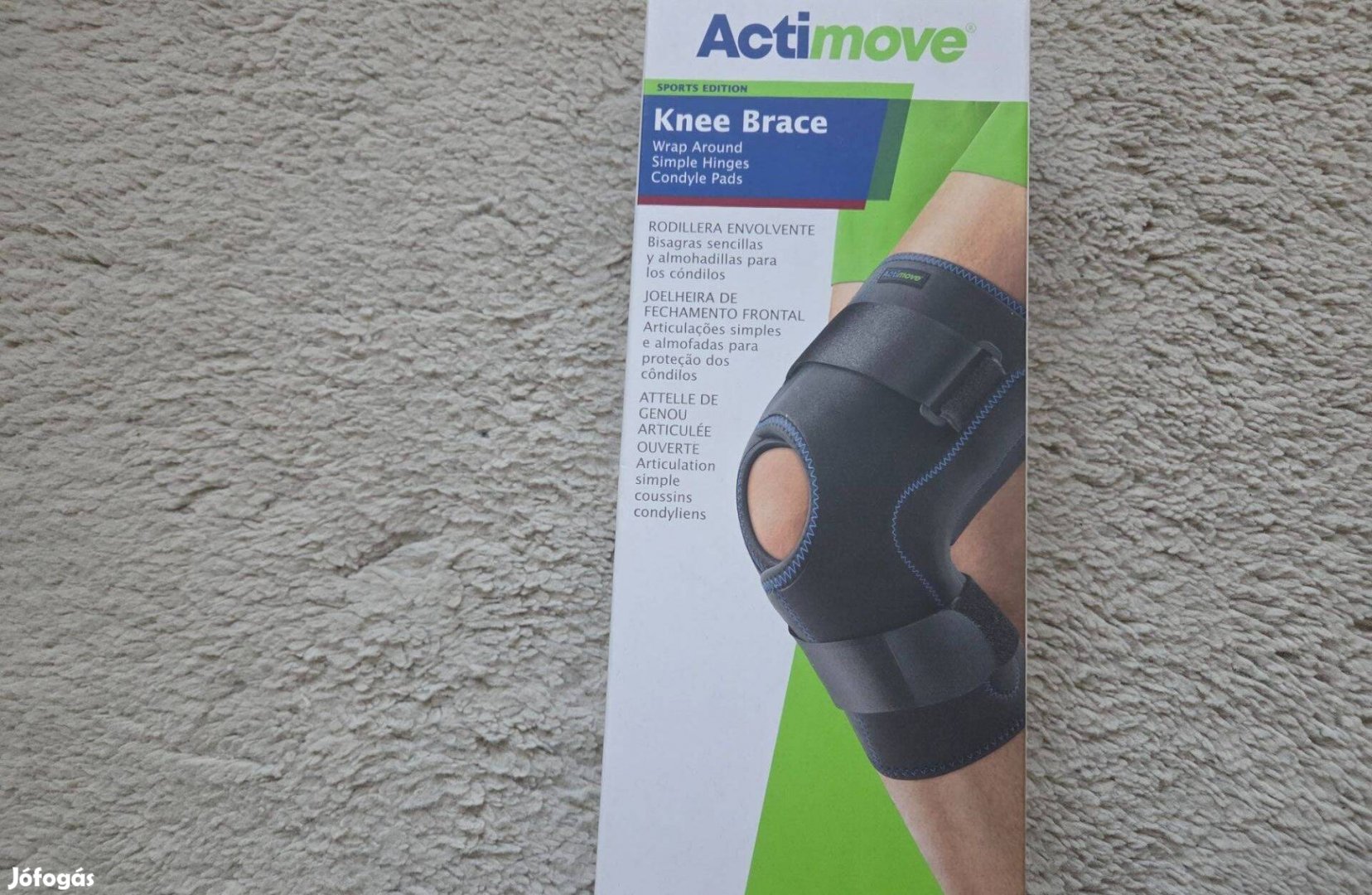 Actimove M méretű kőrbetekerhető csuklós párnázott térdrögzítő újszerű