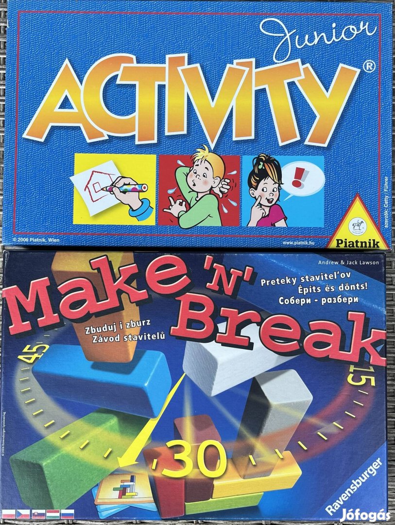 Activity Junior, Make'n'Break társasjáték eladó.