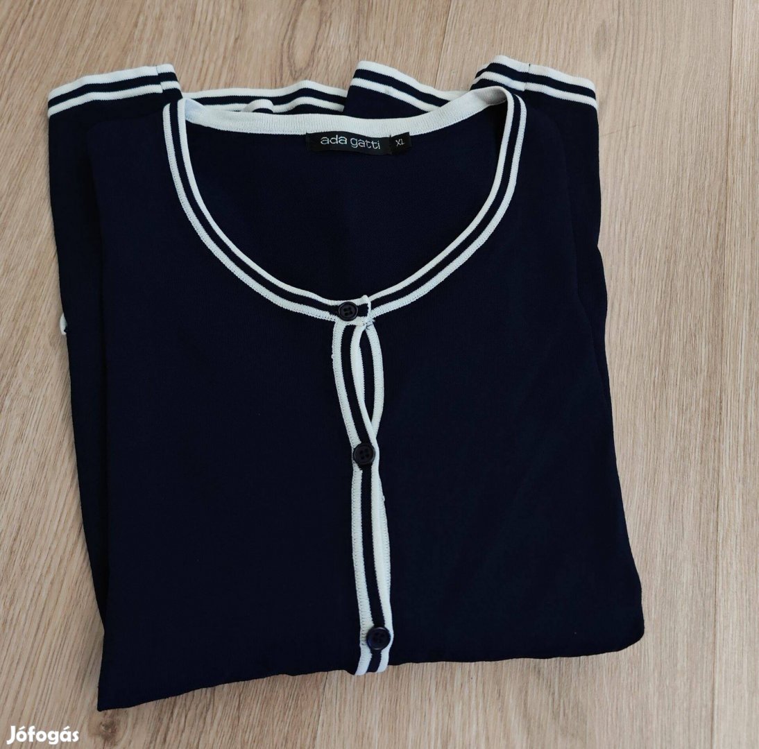 Ada Gatti sötétkék elegáns női kardigán