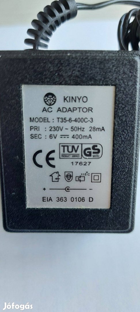 Adapter 6V 400 mA