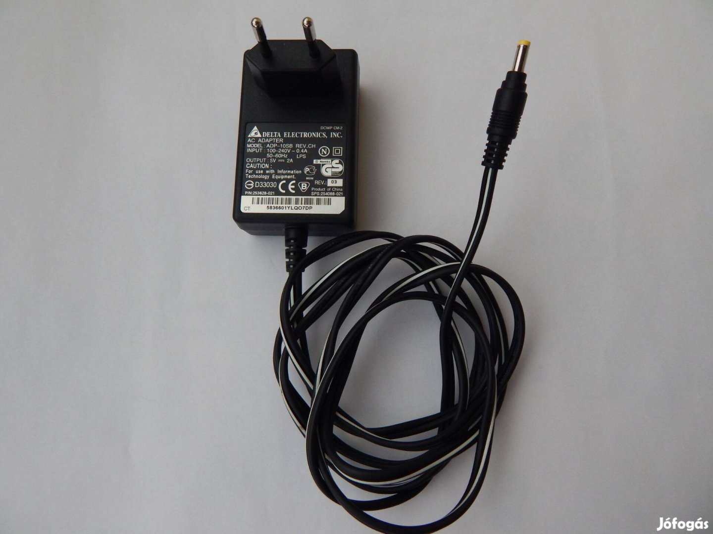 Adapter Töltő Ac/Dc Out 5V 2 Amper ADP-10SB Delta Electronics