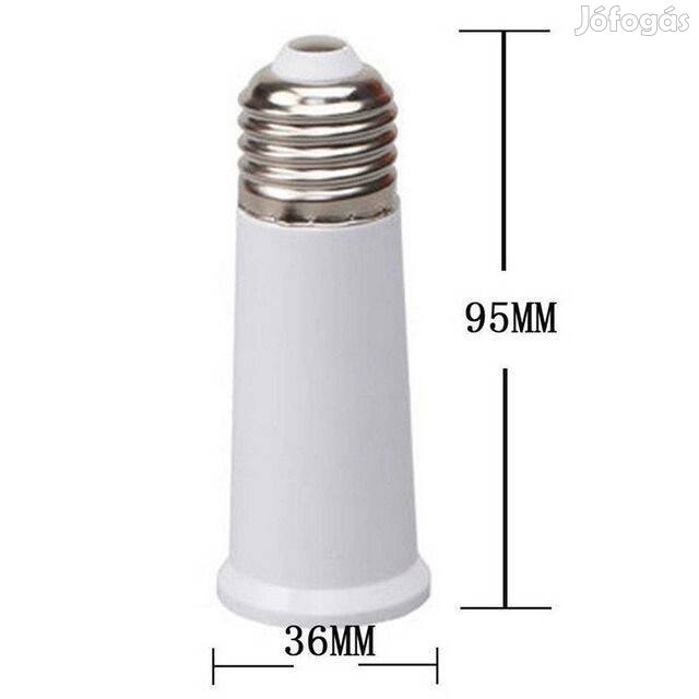 Adapter: E27 -> E27 Foglalat Hosszabbító (9.5cm) / Toldó _
