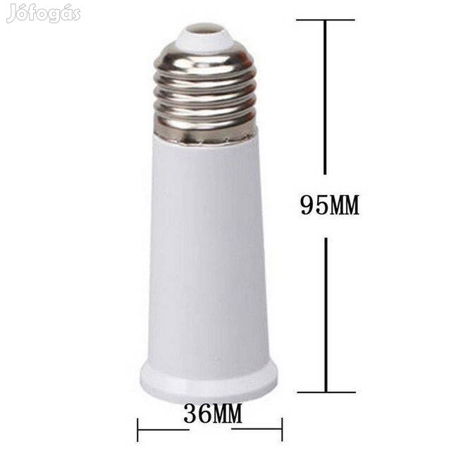 Adapter E27 - E27 Foglalat Hosszabbító 9.5cm Toldó _