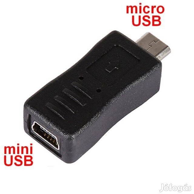 Adapter : mini USB (anya) / micro USB (apa)