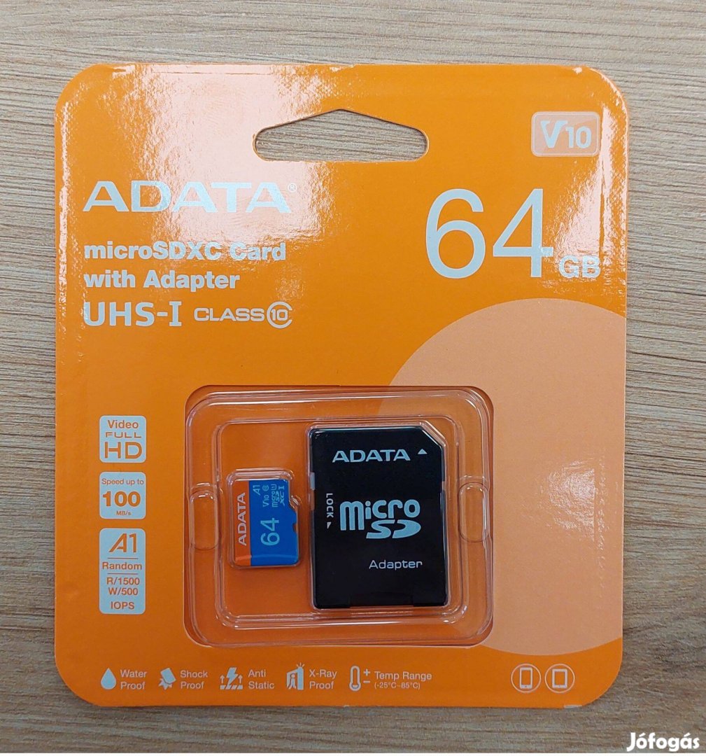 Adata 64 GB-os microsc memóriakártya eladó