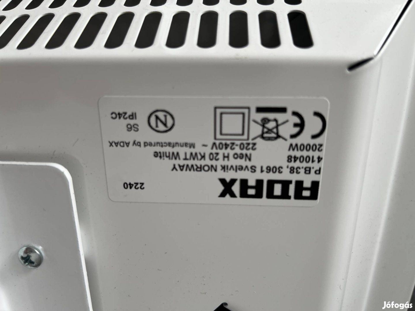 Adax fűtő panel 2000 W