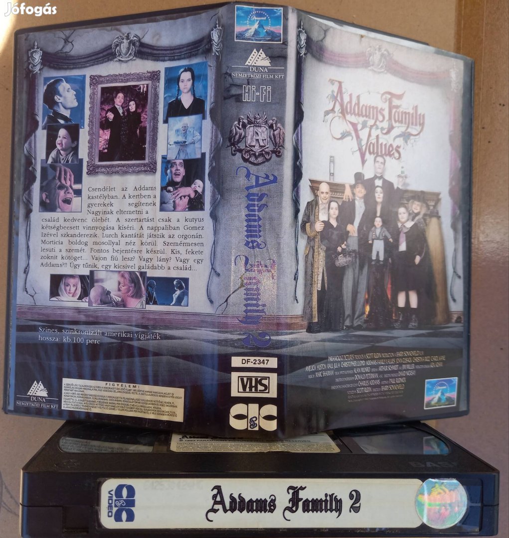 Addams Family 2. - vígjáték vhs - Raul Julia