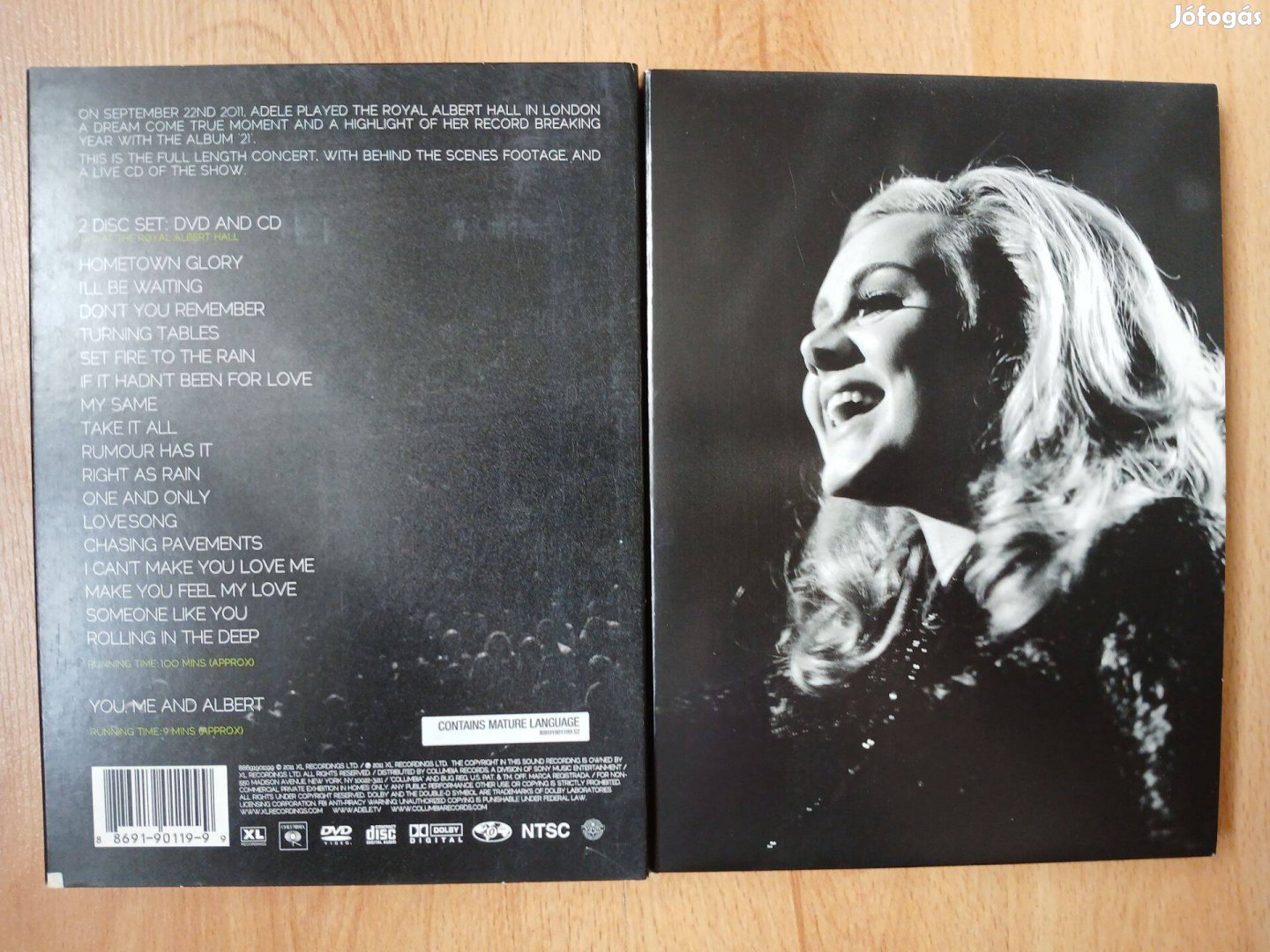 Adele-Live At The Royal Albert Hall (DVD+CD) hibátlan