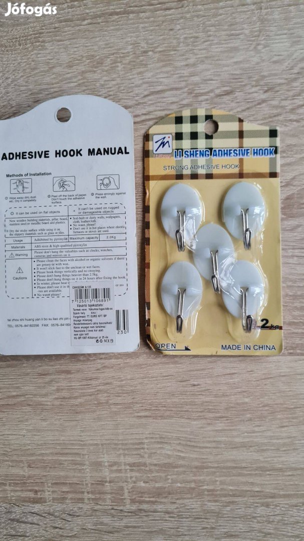 Adhesive Hook Manual Fogas