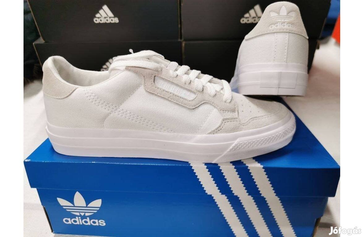 Adidas Continental Vulc fehér 41-es utcai cipő. Teljesen új, eredeti