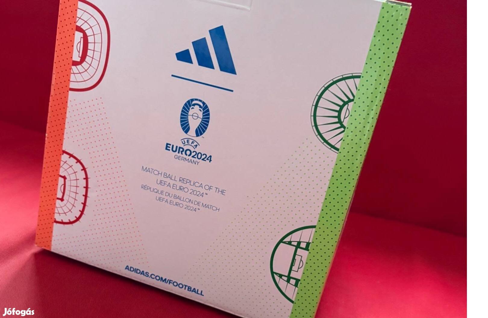 Adidas EURO24 matchball replica díszdobozos focilabda