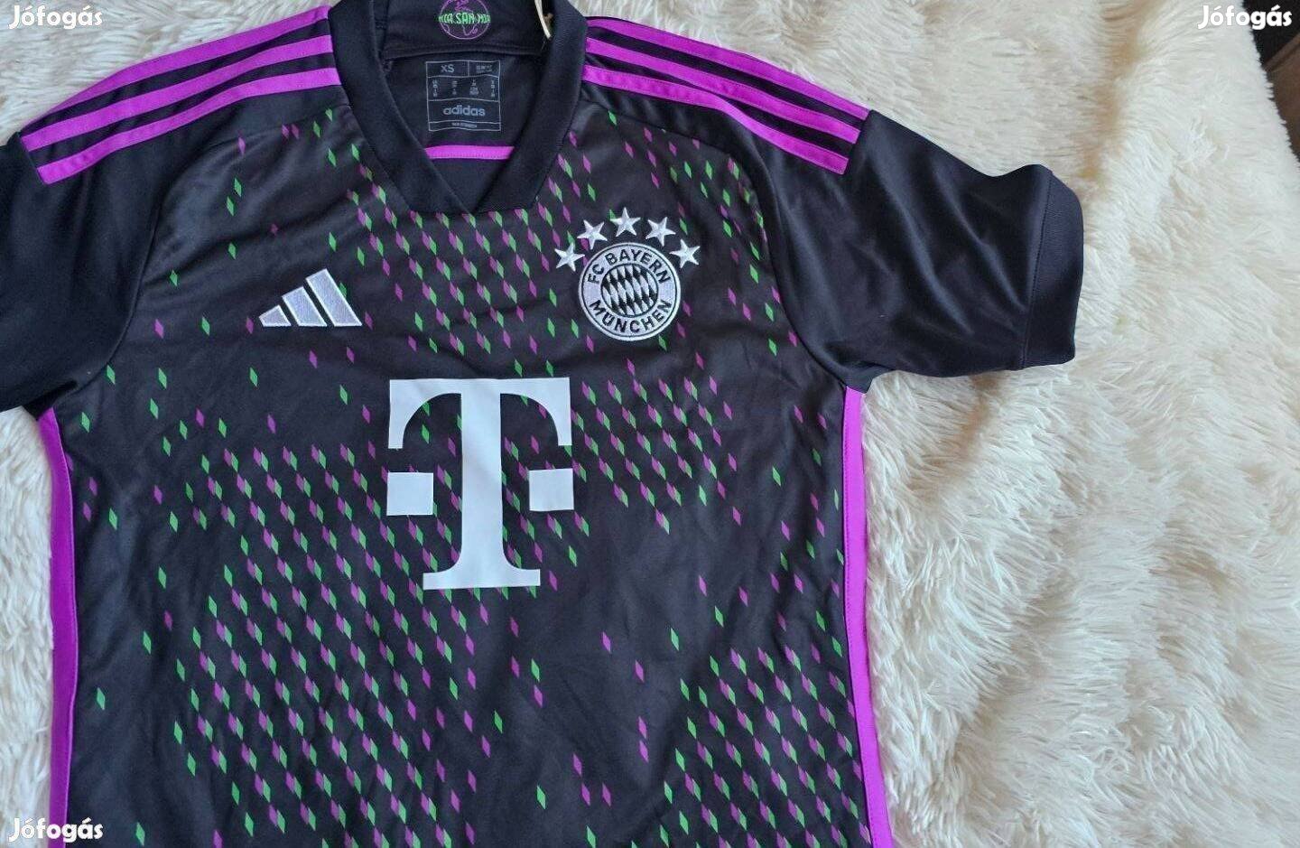 Adidas FC Bayern 23/24 Away mez új cimkés eredeti Xs-es méret mell:45