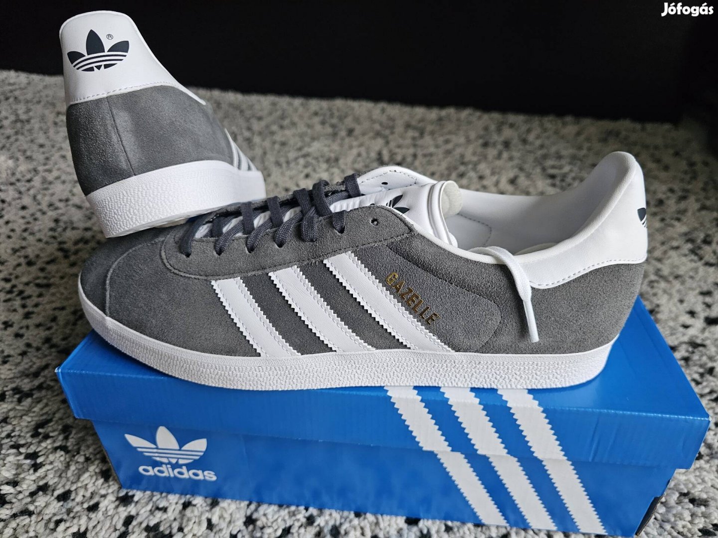 Adidas Gazelle férfi 44.5-es szürke utcai cipő. 