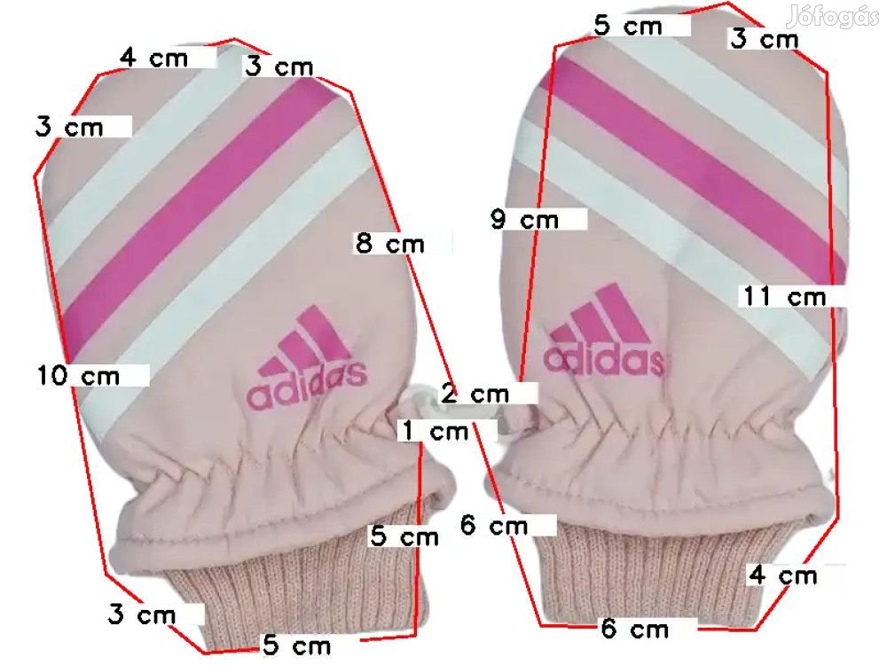 Adidas Használt (hibás) Lány Kesztyű (1-ujjas) (Méret: 92)