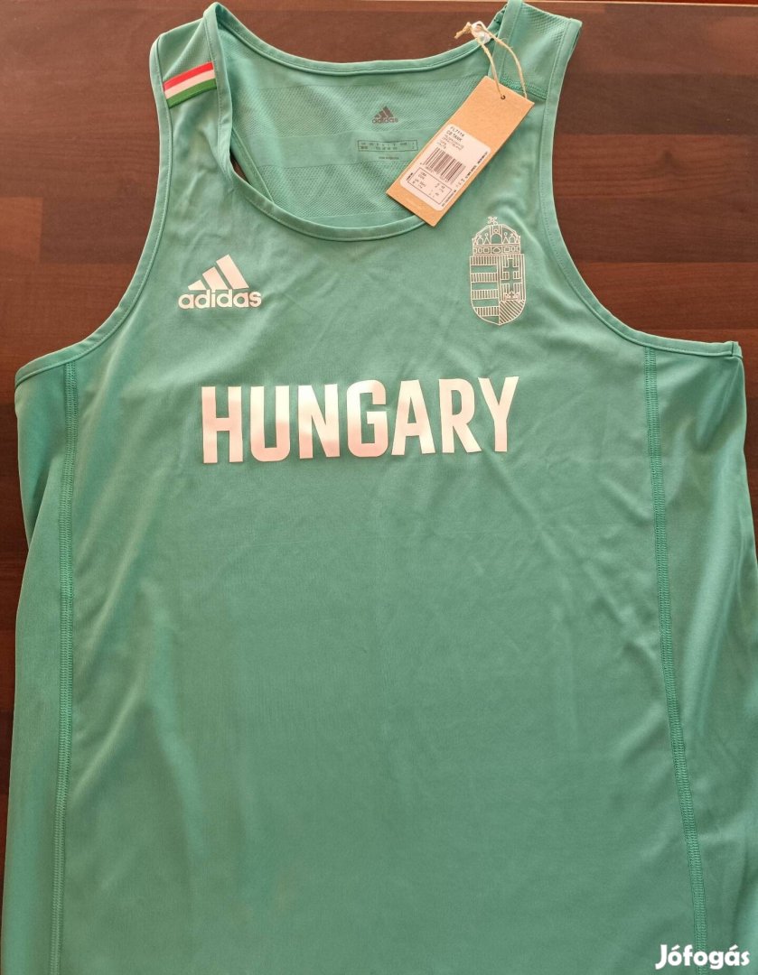 Adidas Hungary címeres futótrikó /férfi M