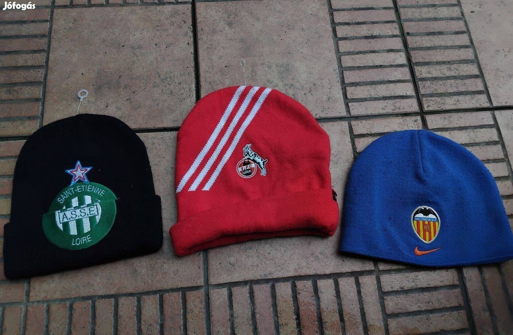 Adidas Köln sapka Valencia télisapka Saint Etienne sapka 3db