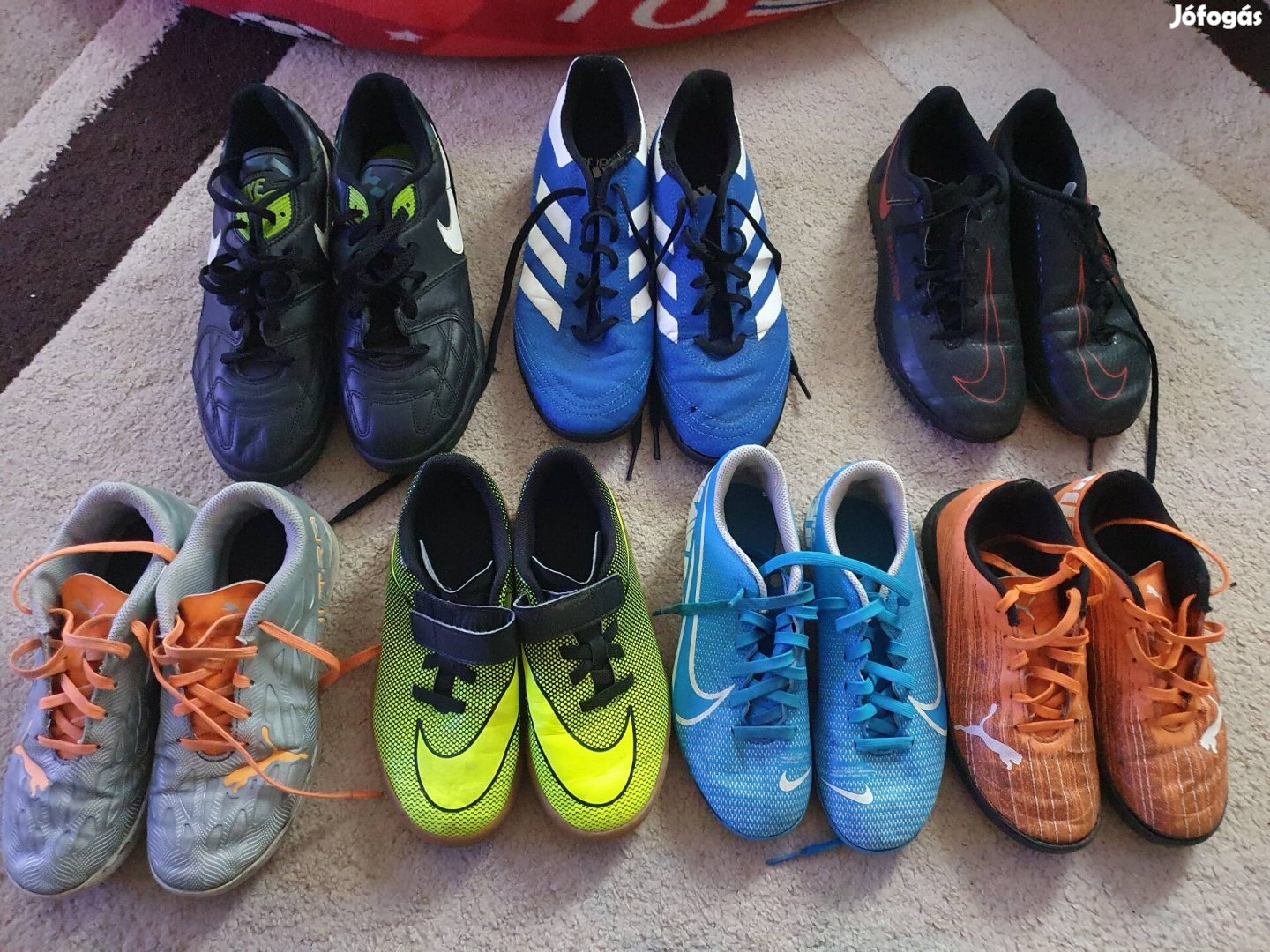 Adidas Nike Puma műfüves terem stoplis gyerek felnőtt cipő