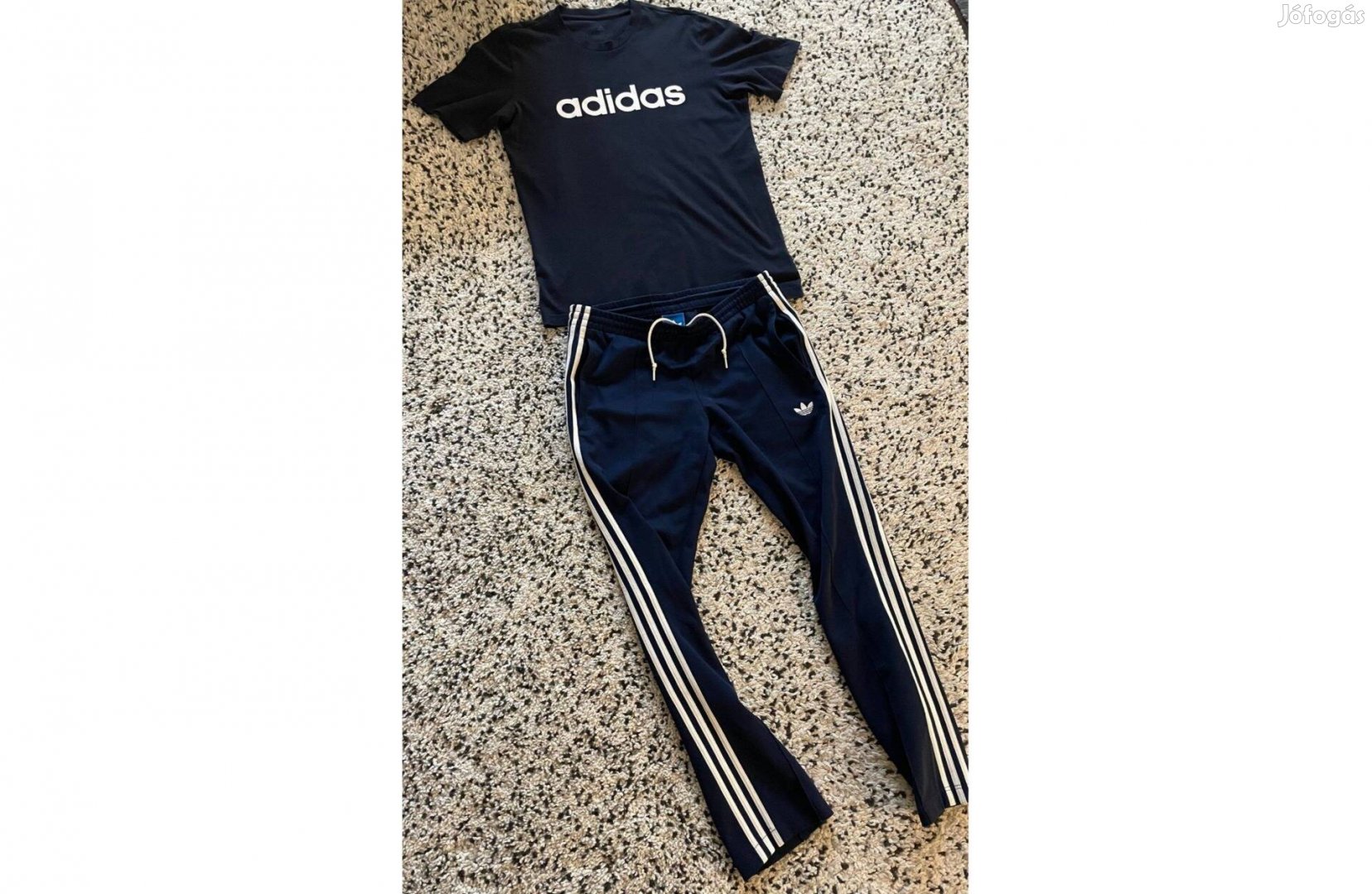 Adidas Originals Beckenbauer Pant kék férfi melegítő nadrág + póló - M