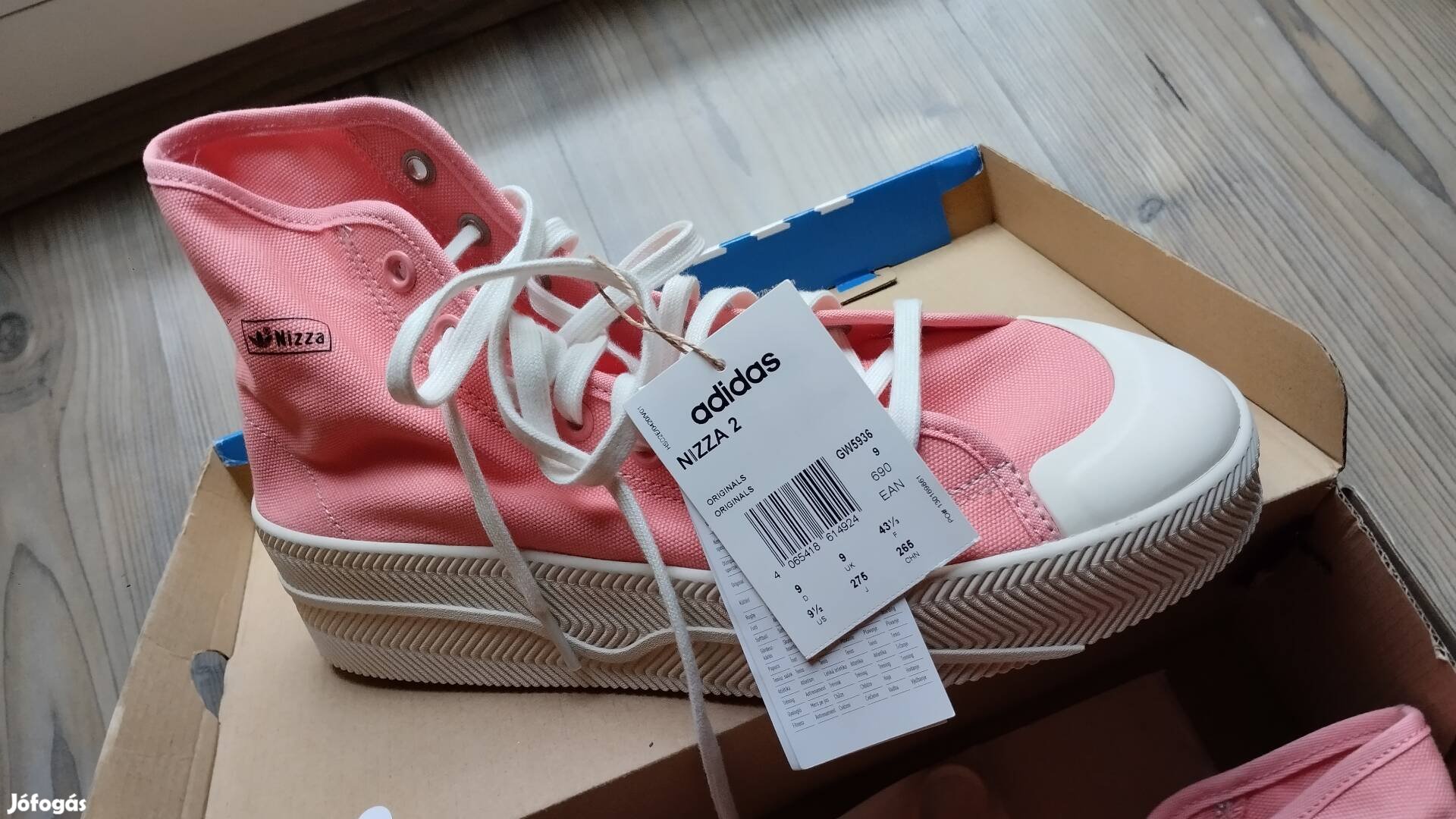 Adidas Originals Nizza rózsaszín tornacipő 43 New!