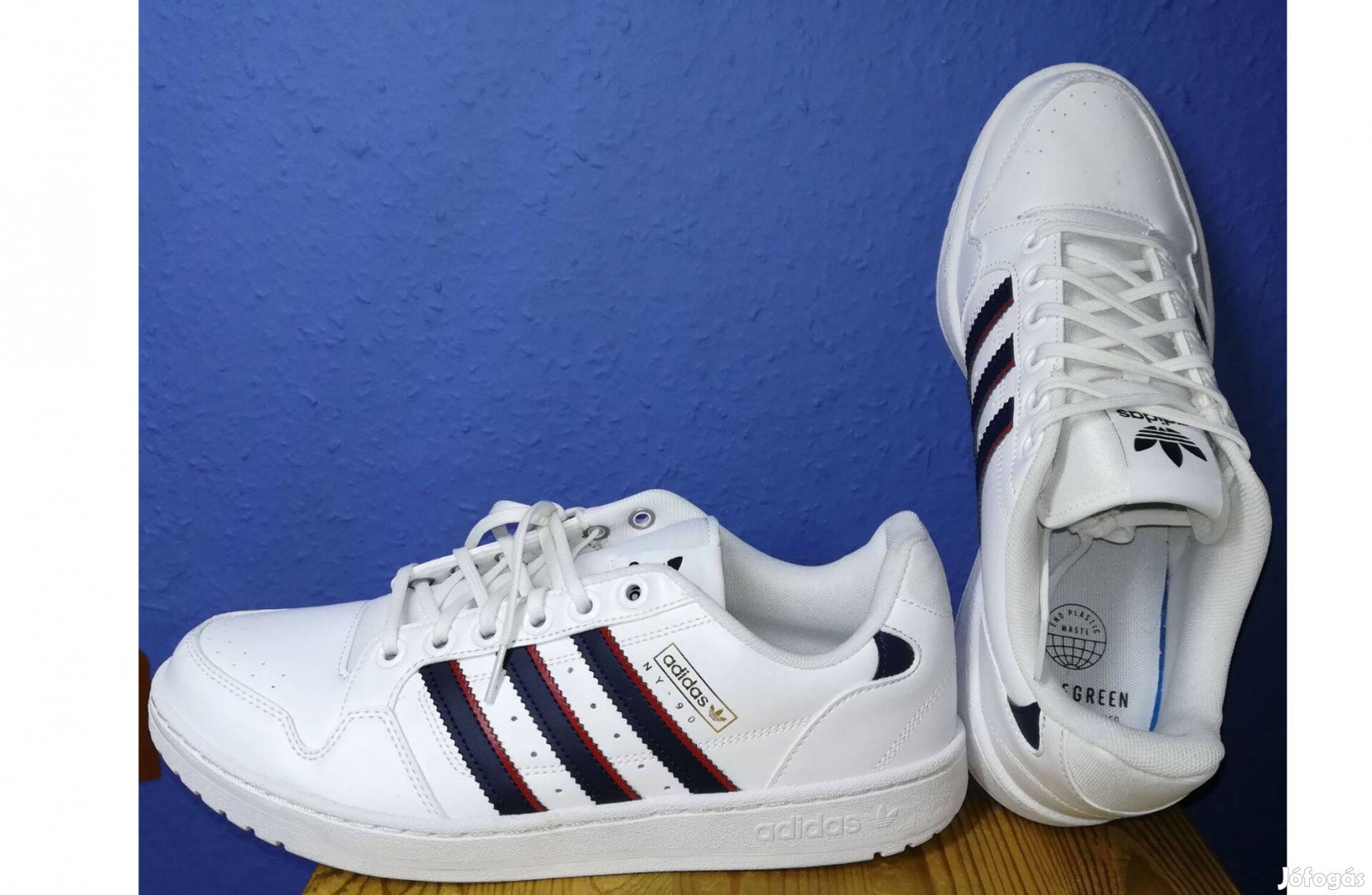 Adidas Originals Ny 90 Stripes fehér cipő (S29248) (44 2/3)