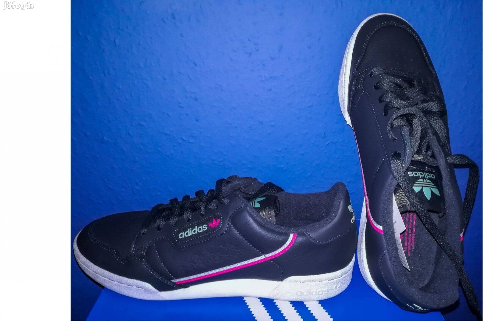 Adidas Originals eredeti sötétszürke Continental 80 cipő (44)