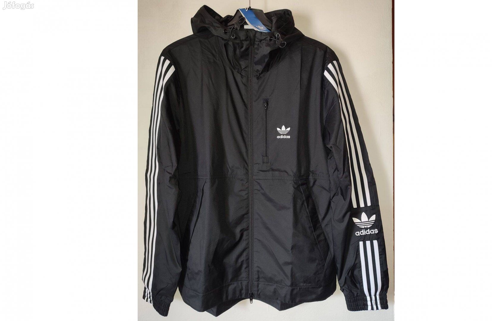 Adidas Originals kapucnis széldzseki fekete (S/M)