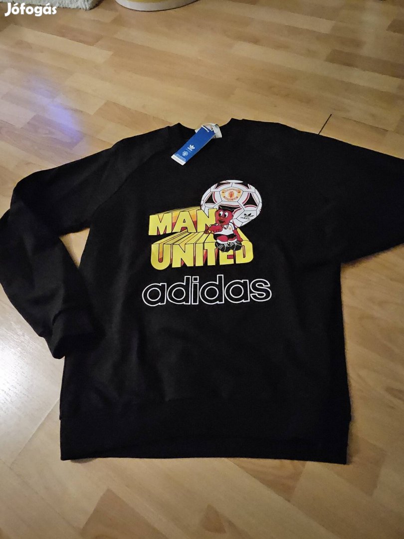 Adidas Originals x Manchester United  kereknyakú  férfi pulóver 