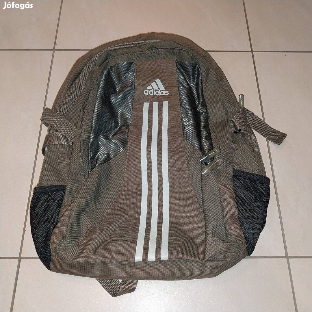 Adidas Power hátizsák barna 50x30x20 cm használt jó állapotú 