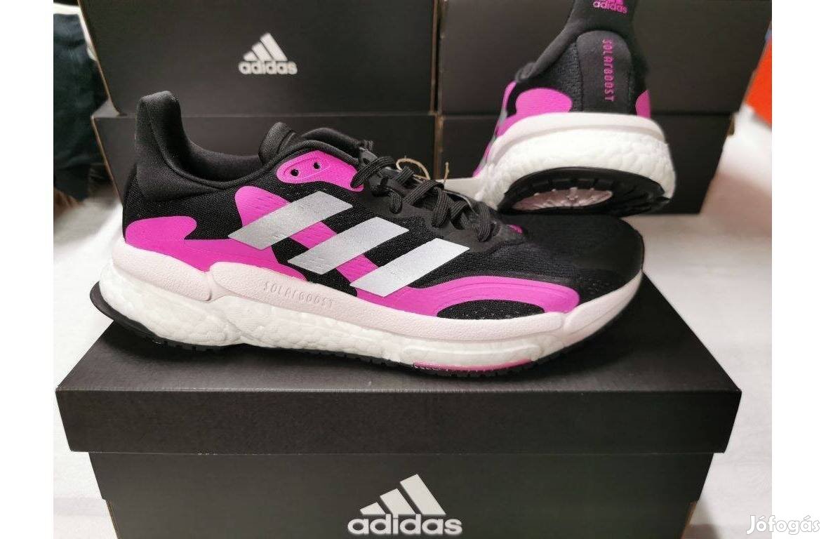 Adidas Solar Boost 3 női 38.5 és 41-es fekete sport futó cipő. Teljese