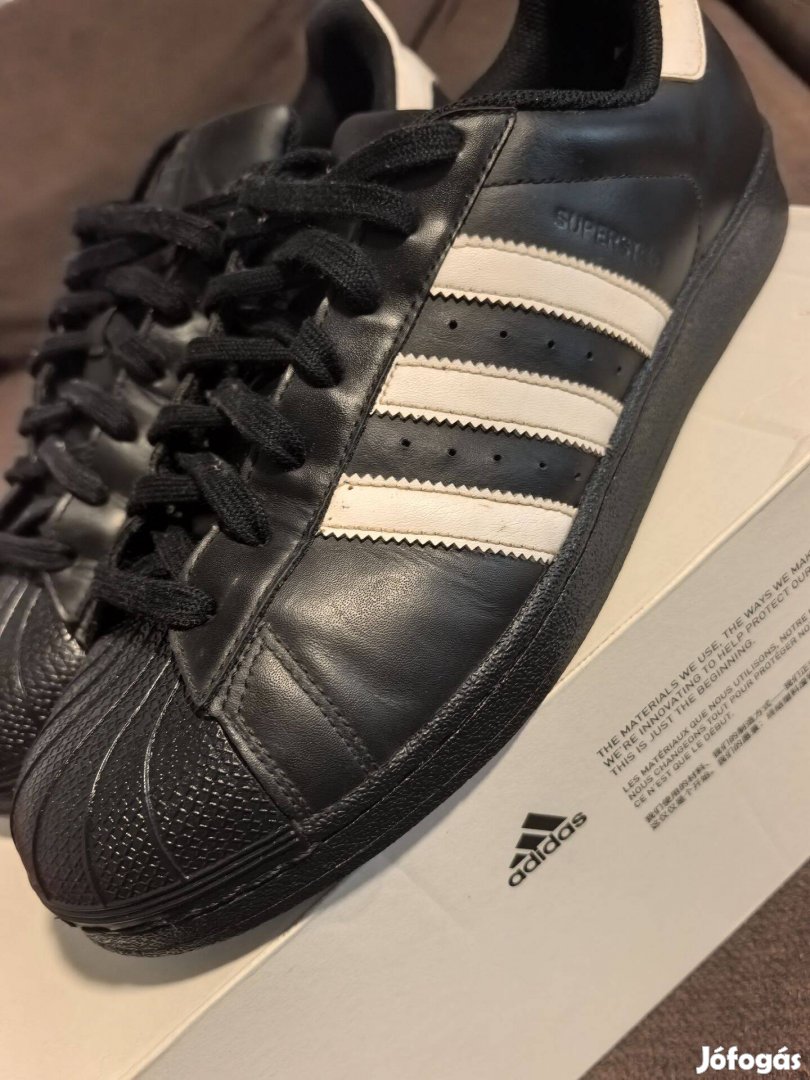 Adidas Superstar Black újszerű 44-es eladó