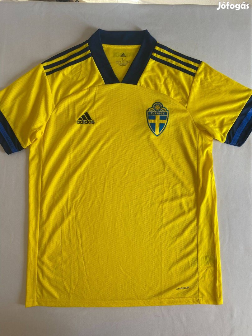 Adidas Svédország 2019-20 válogatott mez, L-es