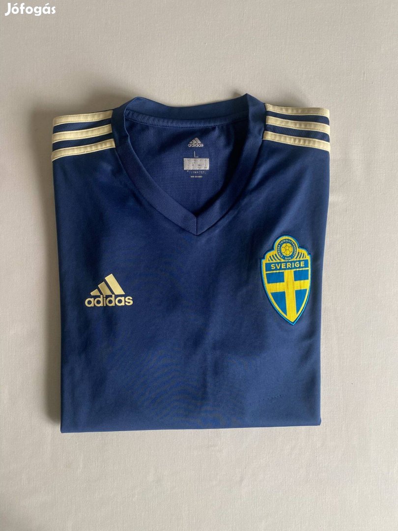 Adidas Sverige, Svédország 2017-18 edzőmez, L-es