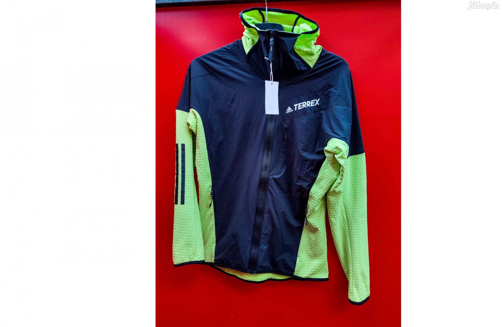 Adidas Terrex fekete zöld eredeti dzseki M