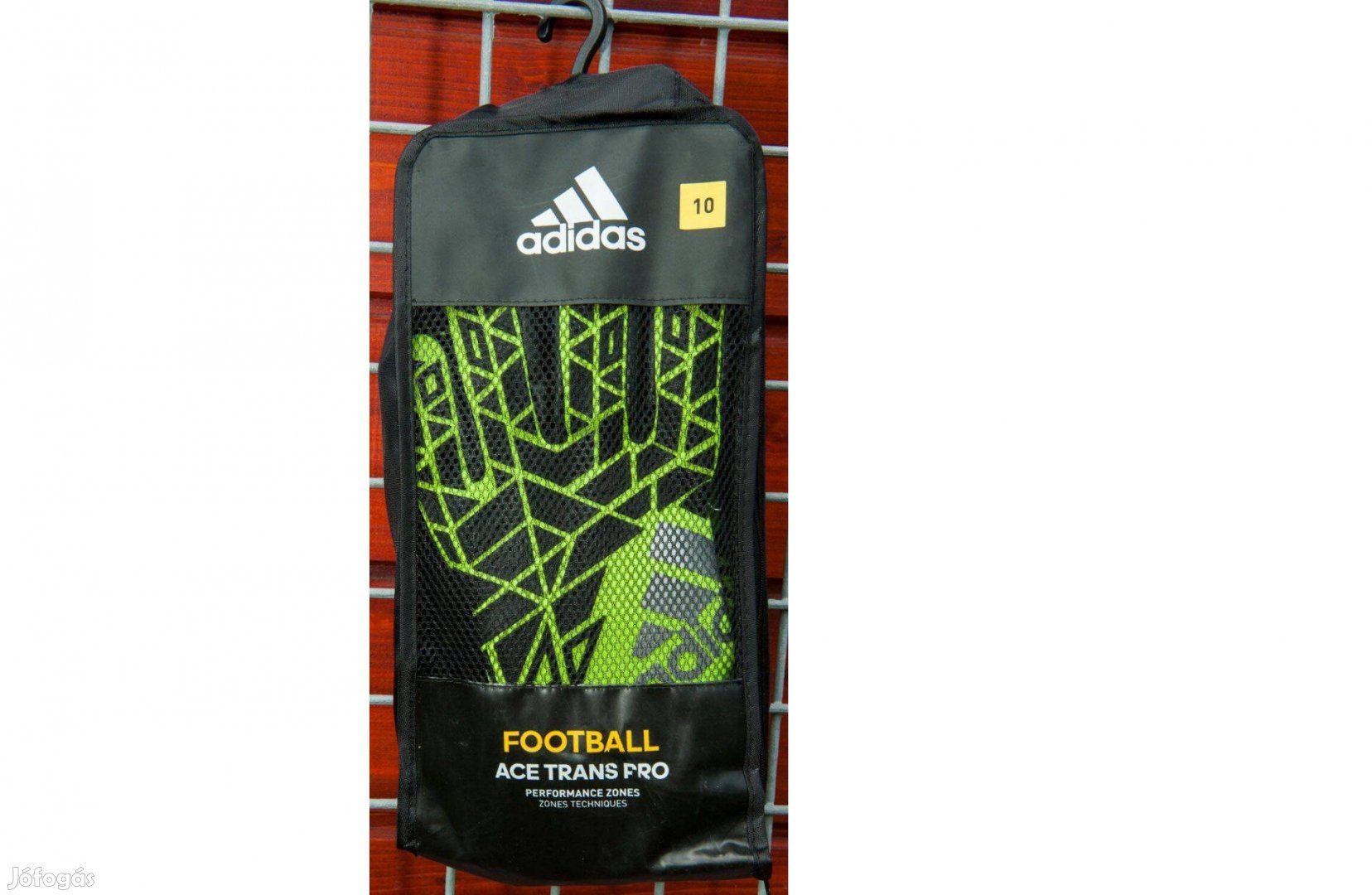 Adidas Trans Pro neonzöld kapuskesztyű táskával (7)