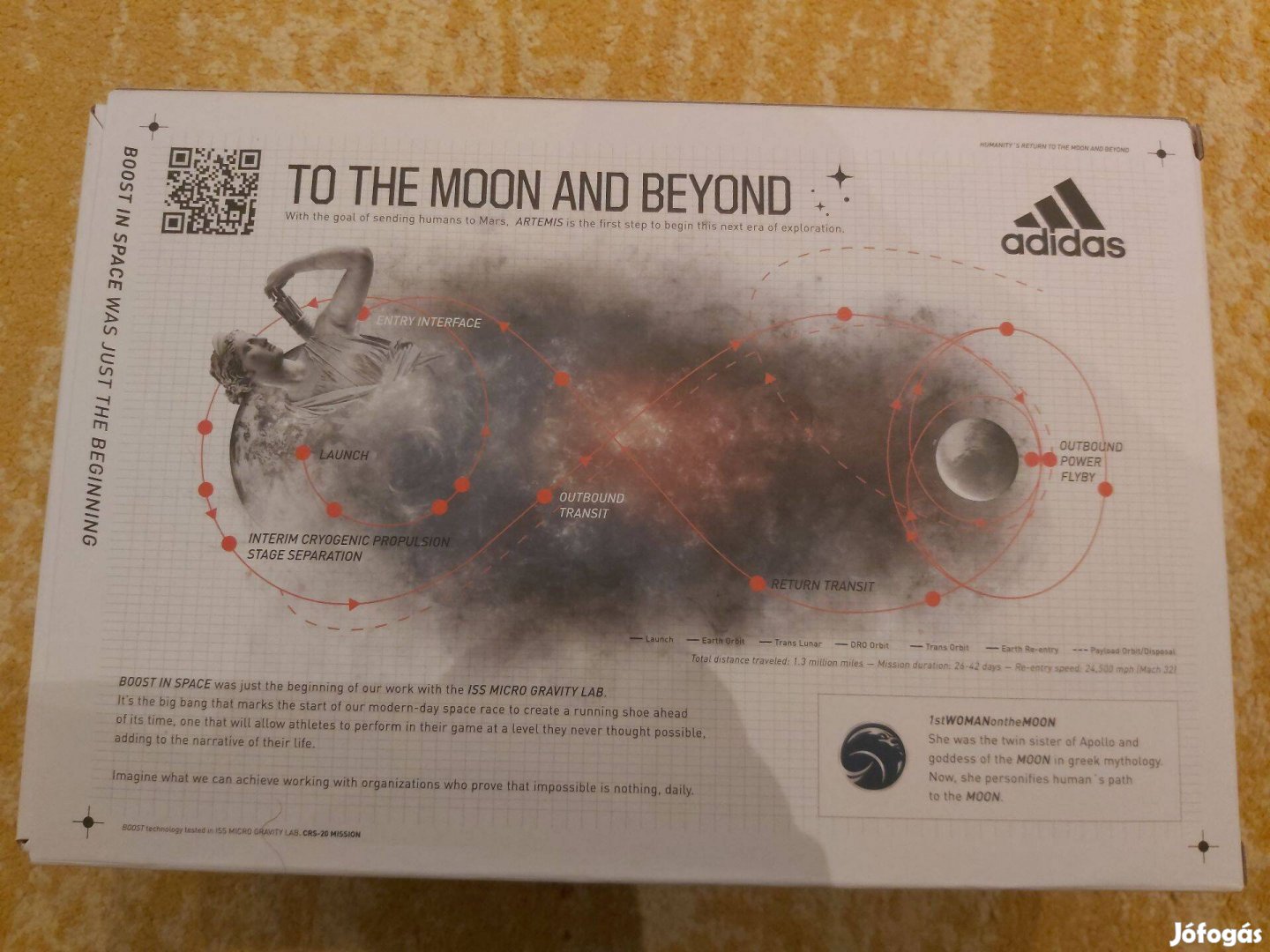 Adidas Ultraboost 20 Nasa Artemis Blue 44.2/3 méret