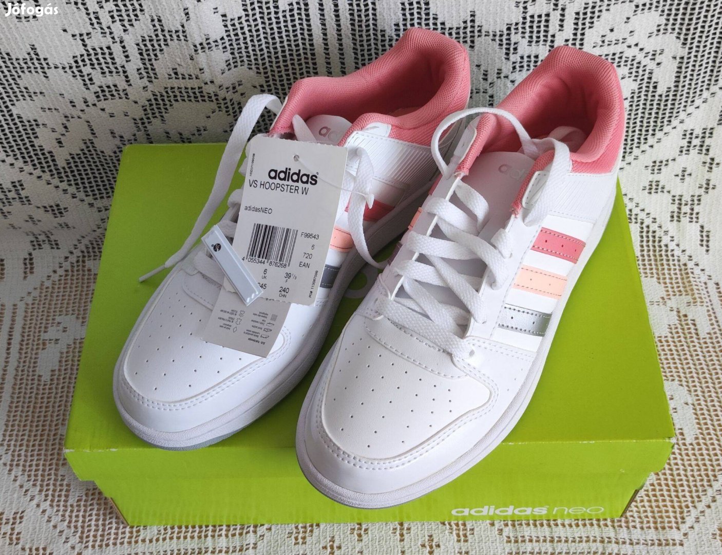 Adidas VS Hoopster W női edzőcipő 39-es méret, soha nem használt
