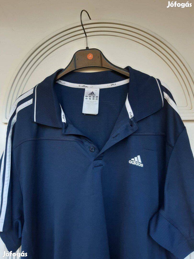 Adidas XL-es sötétkék férfi sport póló