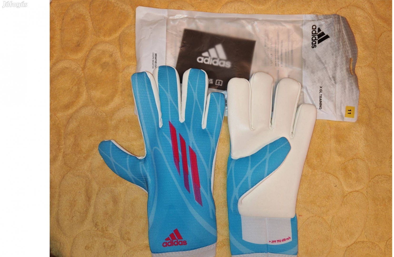 Adidas X GL Training világoskék kapuskesztyű (11-es)
