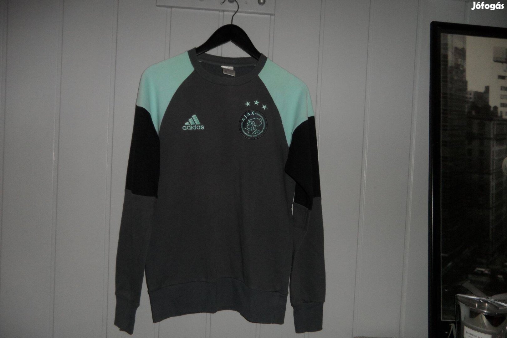 Adidas / AJAX / pamut pulóver - szabadidő felső S méret