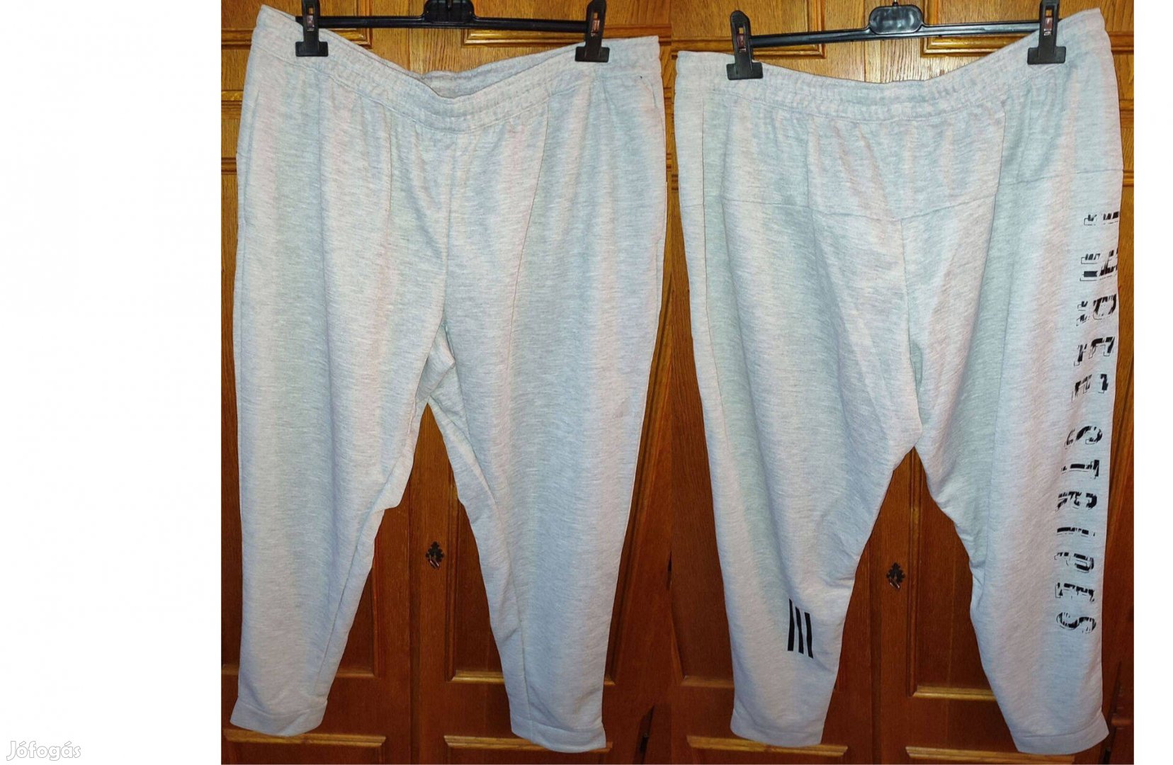 Adidas eredeti Three Stripes mackó szürke nadrág (2XL)