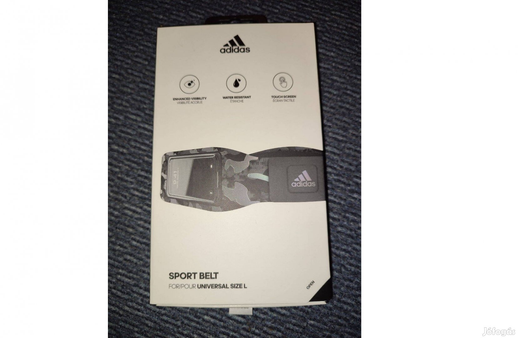Adidas eredeti sport övtáska mobiltartós fényvisszaverős