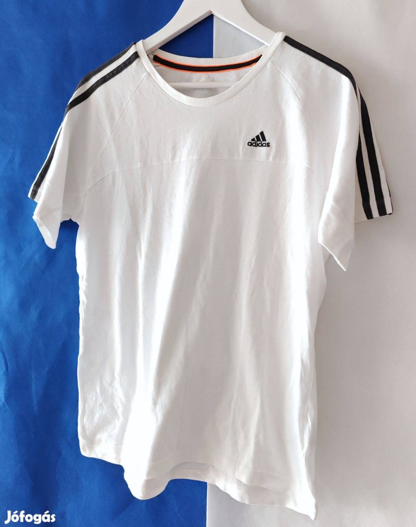 Adidas fehér pamut férfi póló