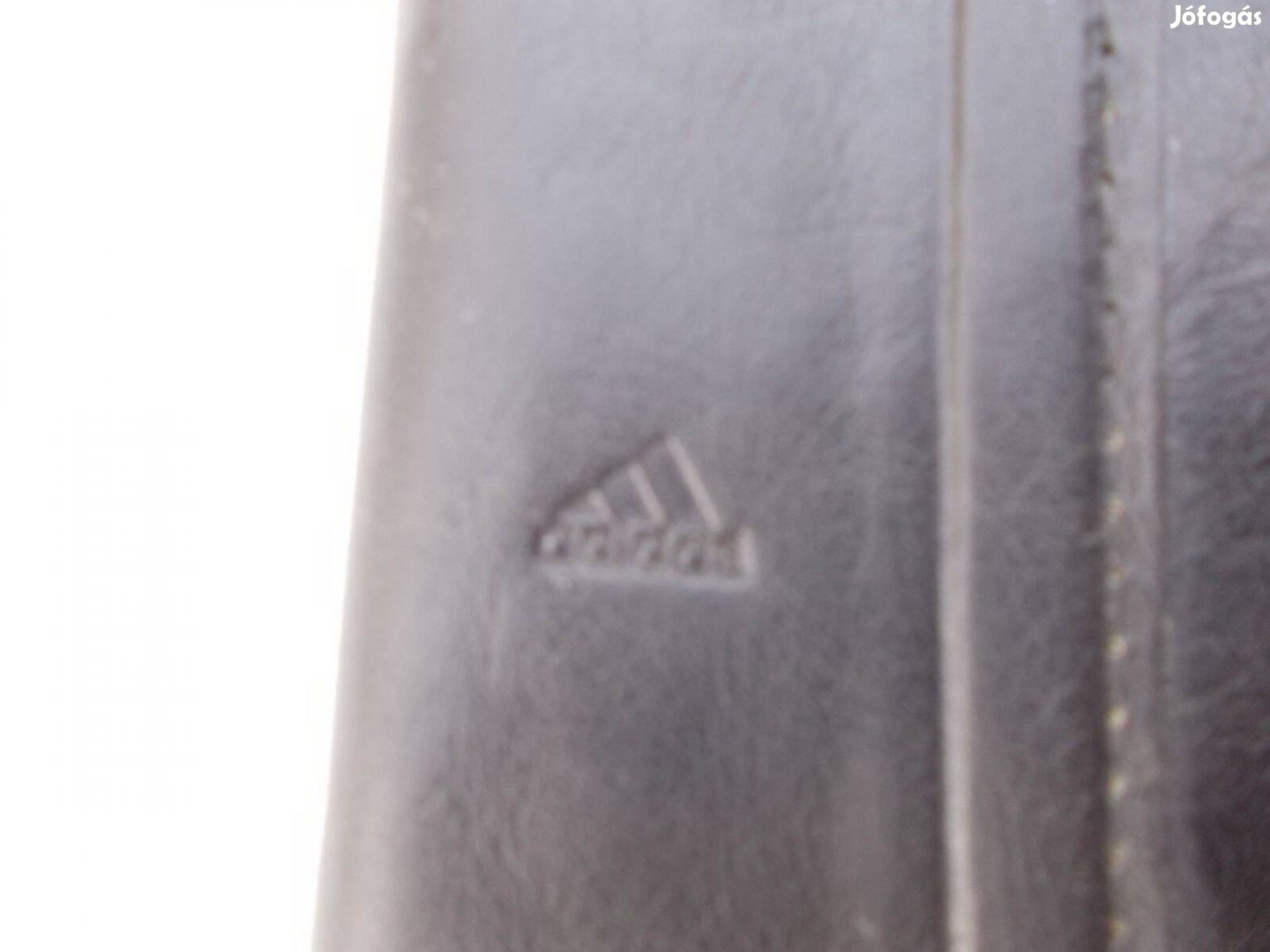 Adidas fekete bőr mappa cipzáros szép állapot posta is