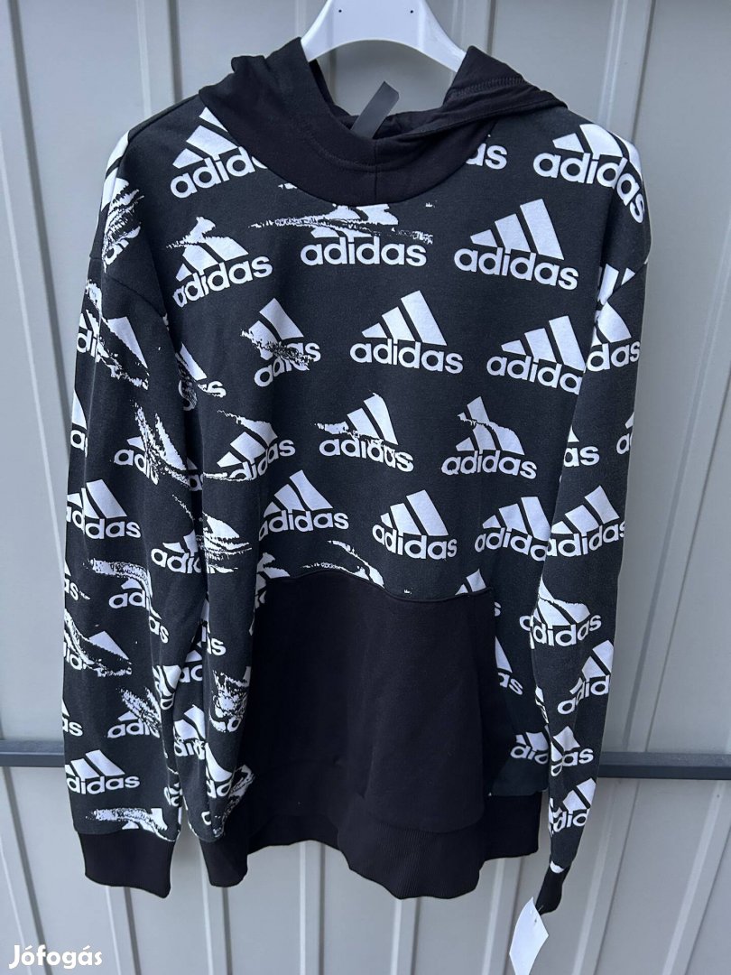 Adidas fekete fehér pulóver