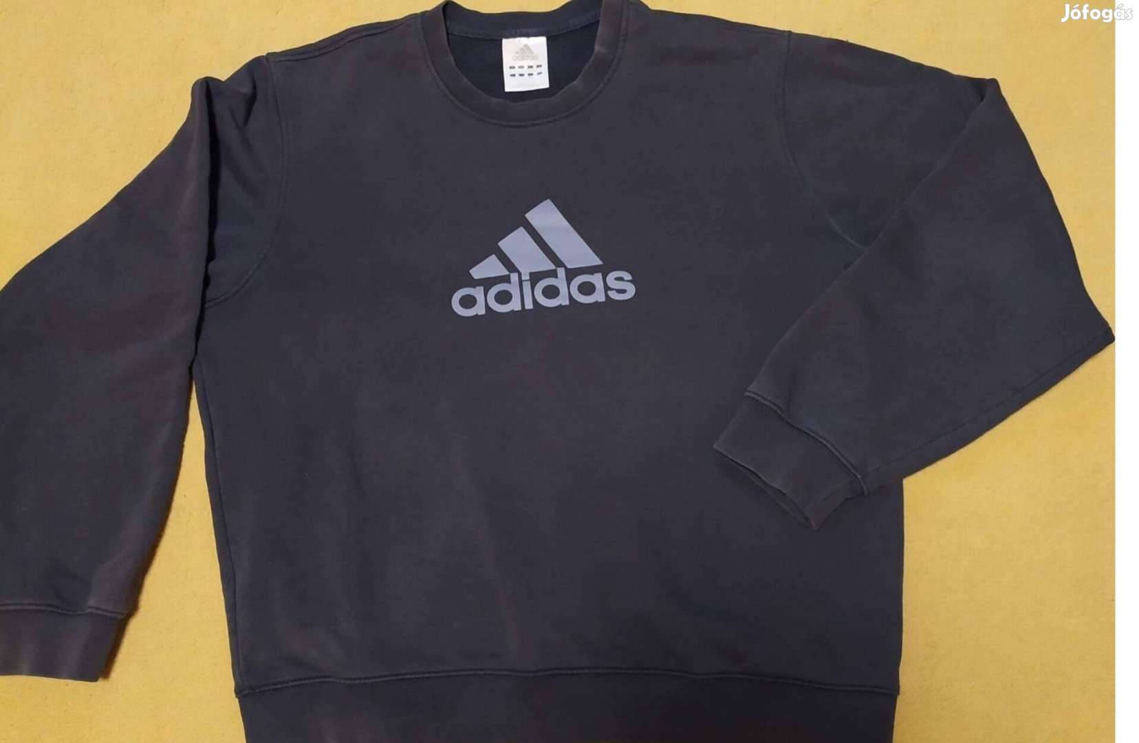 Adidas férfi pulóver, sötétszürke, L méretben