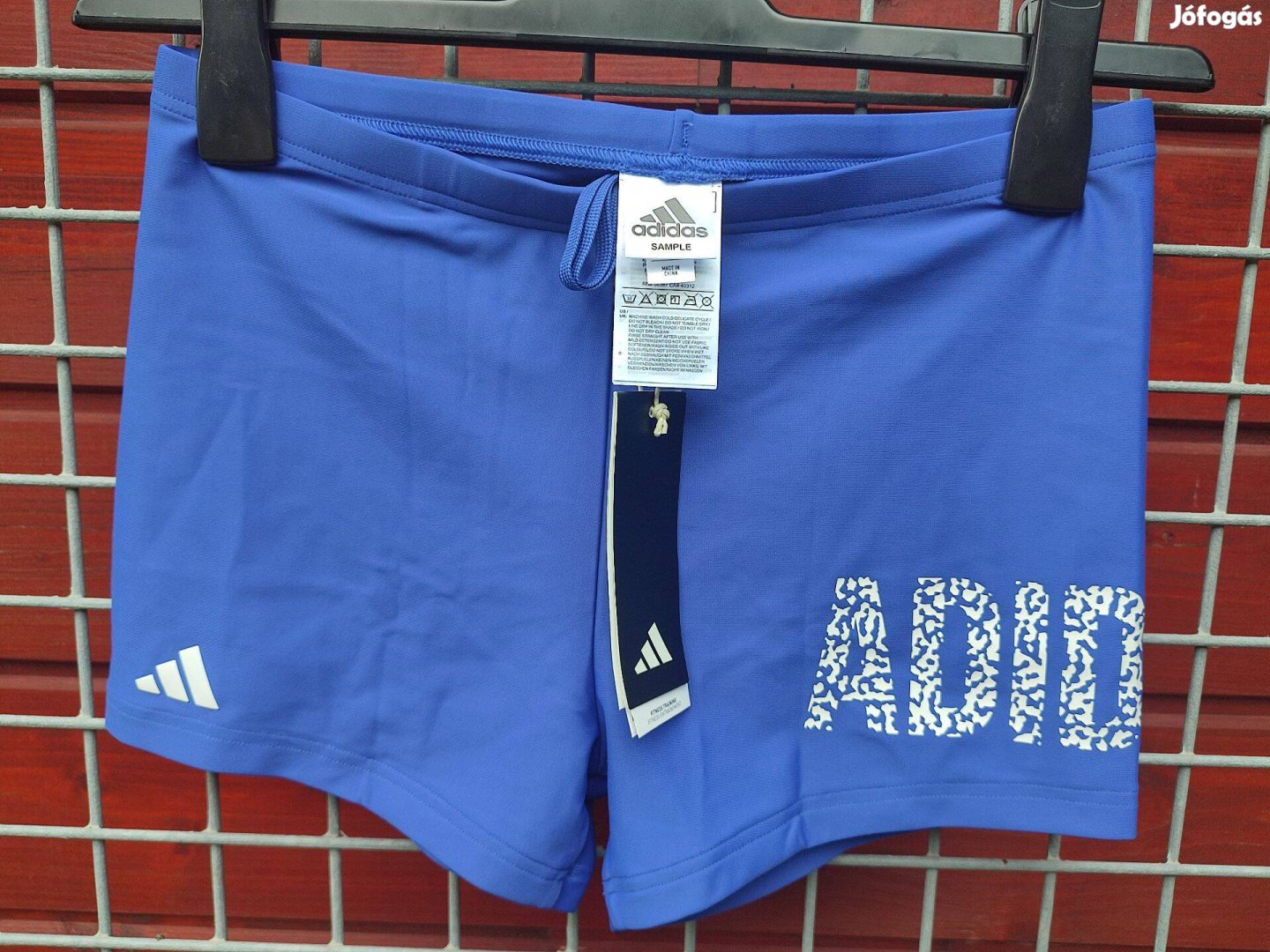 Adidas kék boxer fürdőnadrág M (13.)