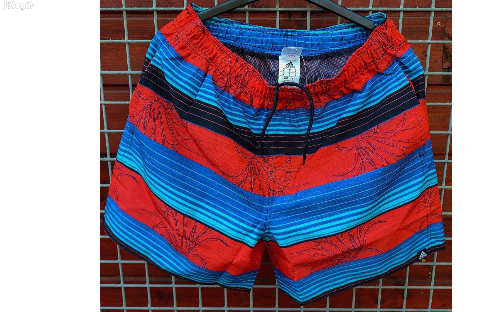 Adidas piros kék úszó short / rövid nadrág (M-es)