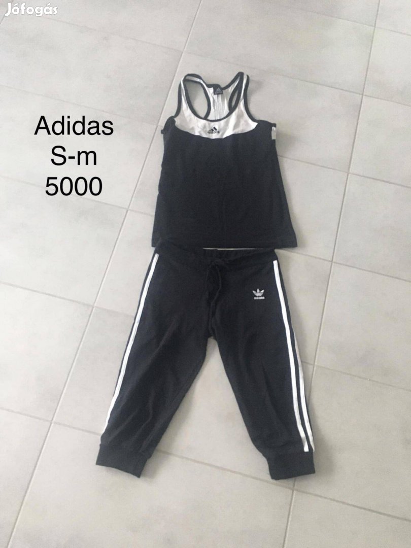 Adidas s-m női együttes fekete edzős