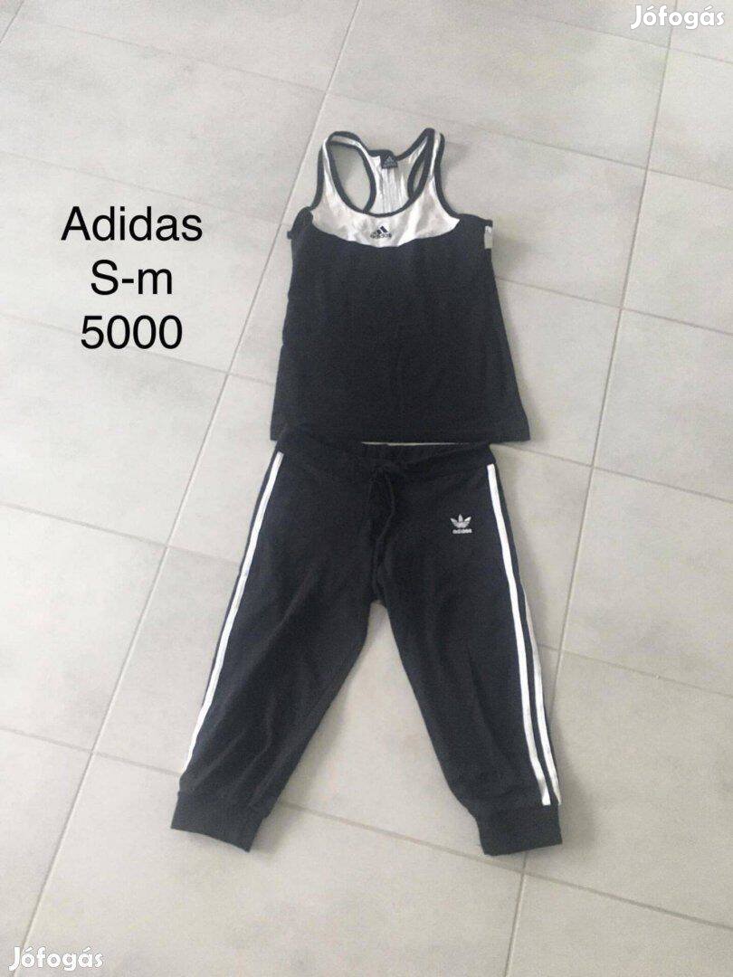 Adidas s-m női együttes fekete edzős